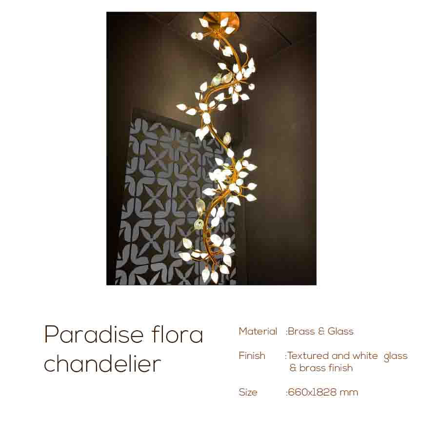 paradise flora chandelier