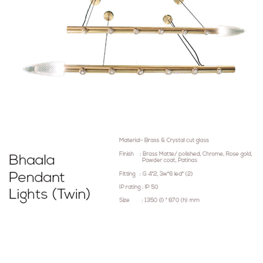 Bhaala Pendant Lights (Twin)