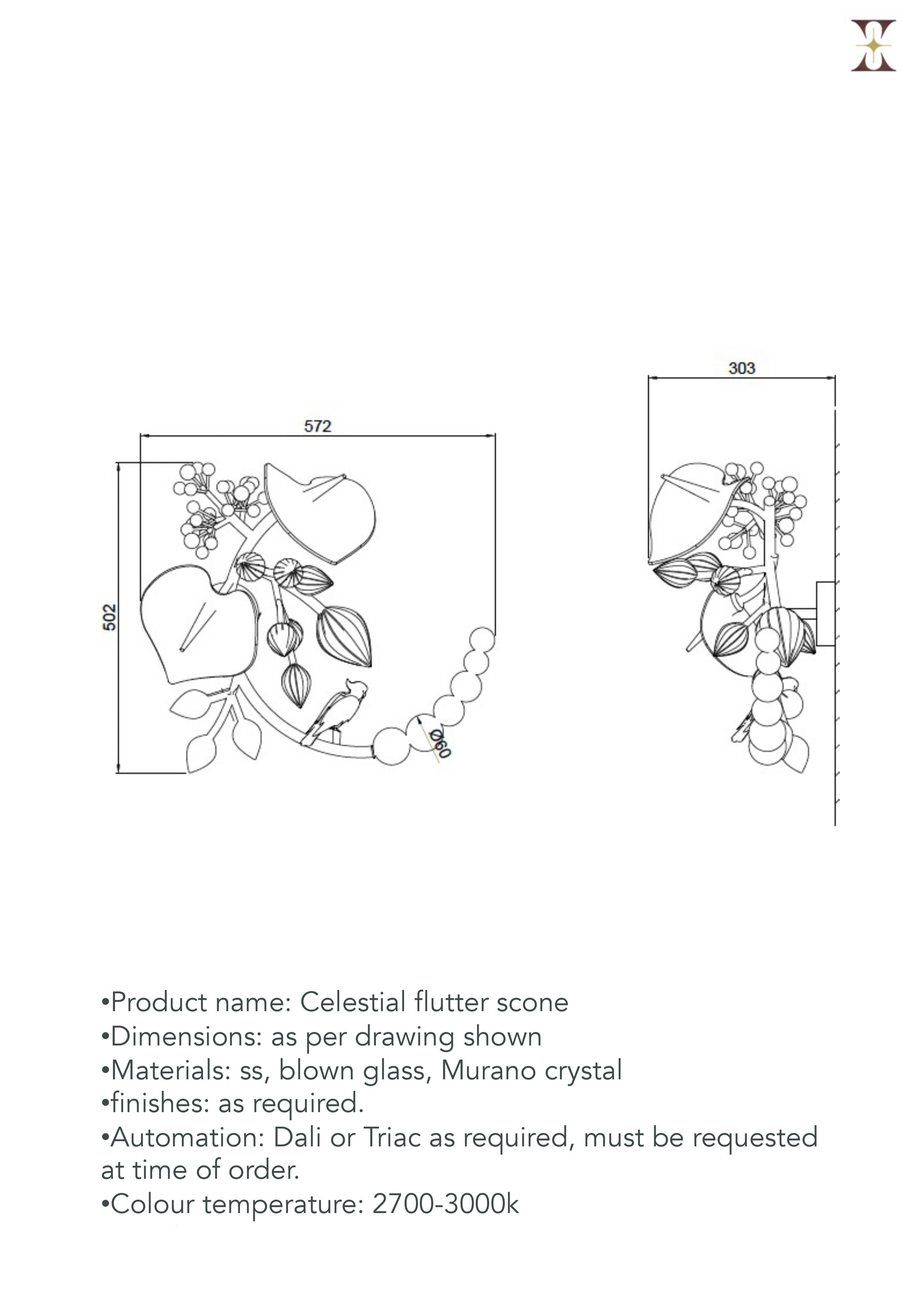 Celestial flutter scone
